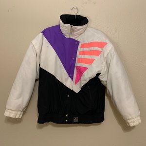 Vintage 80s Color Block Ski Jacket